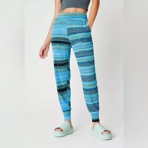 Back Beat Co. Blue Tide Space Dye Surf Jogger Viscose Comfy Pants size M/L EUC